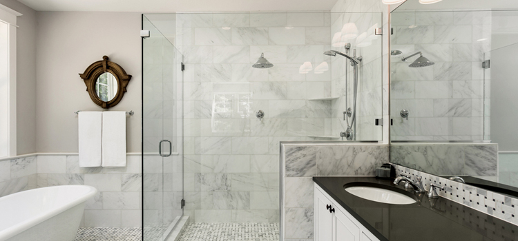 bathroom shower door installation in Tamiami