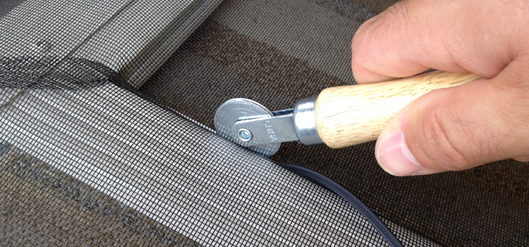 metal screen door repair in Tamiami